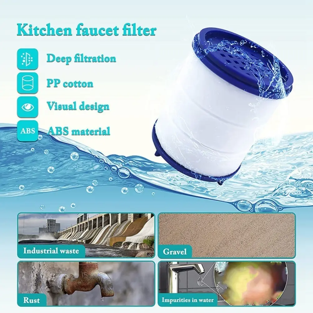 360° Rotation Water Faucet Filter Kitchen Faucet Extender Replaceable Filter Element Remove Chlorine Soften Water Filte purifier