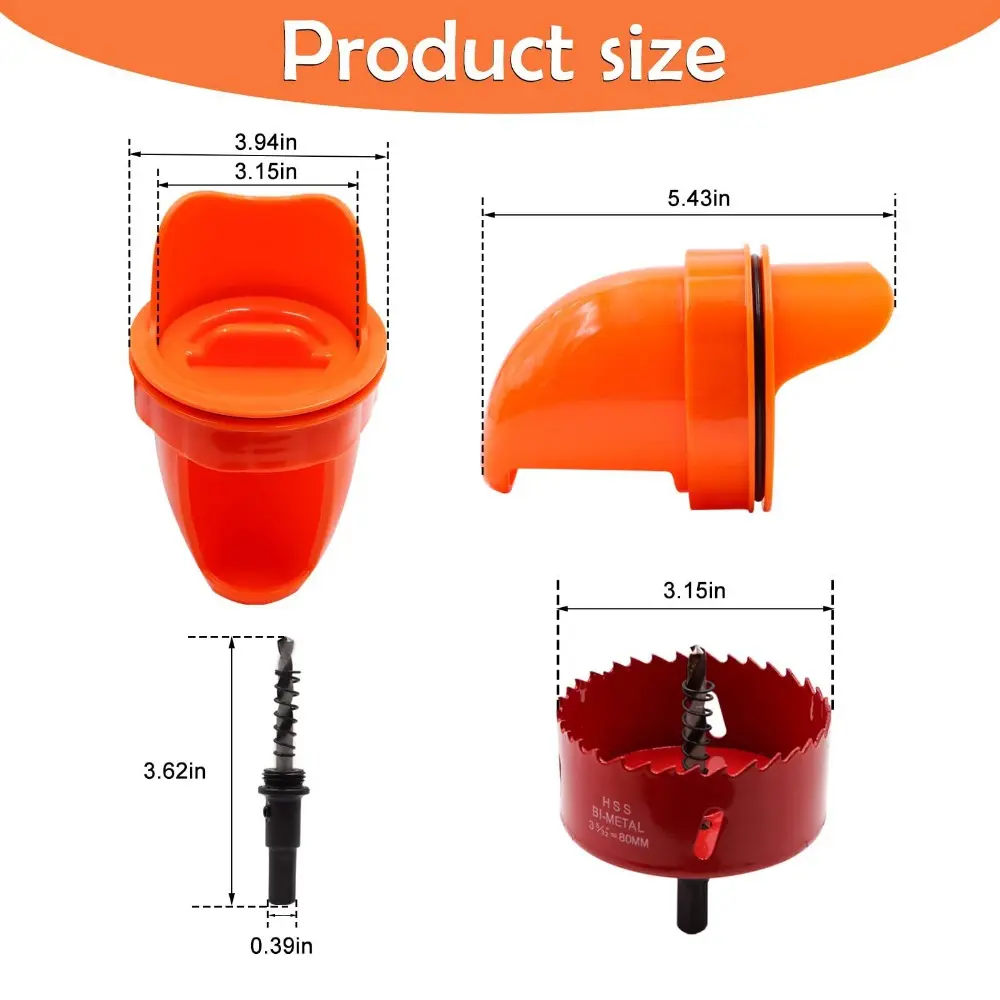 Automatic Chicken Feeder DIY Rainproof Poultry Feeder Port Kit Durable Food Control Feeder Chicken Feed Trough Farm Equipment