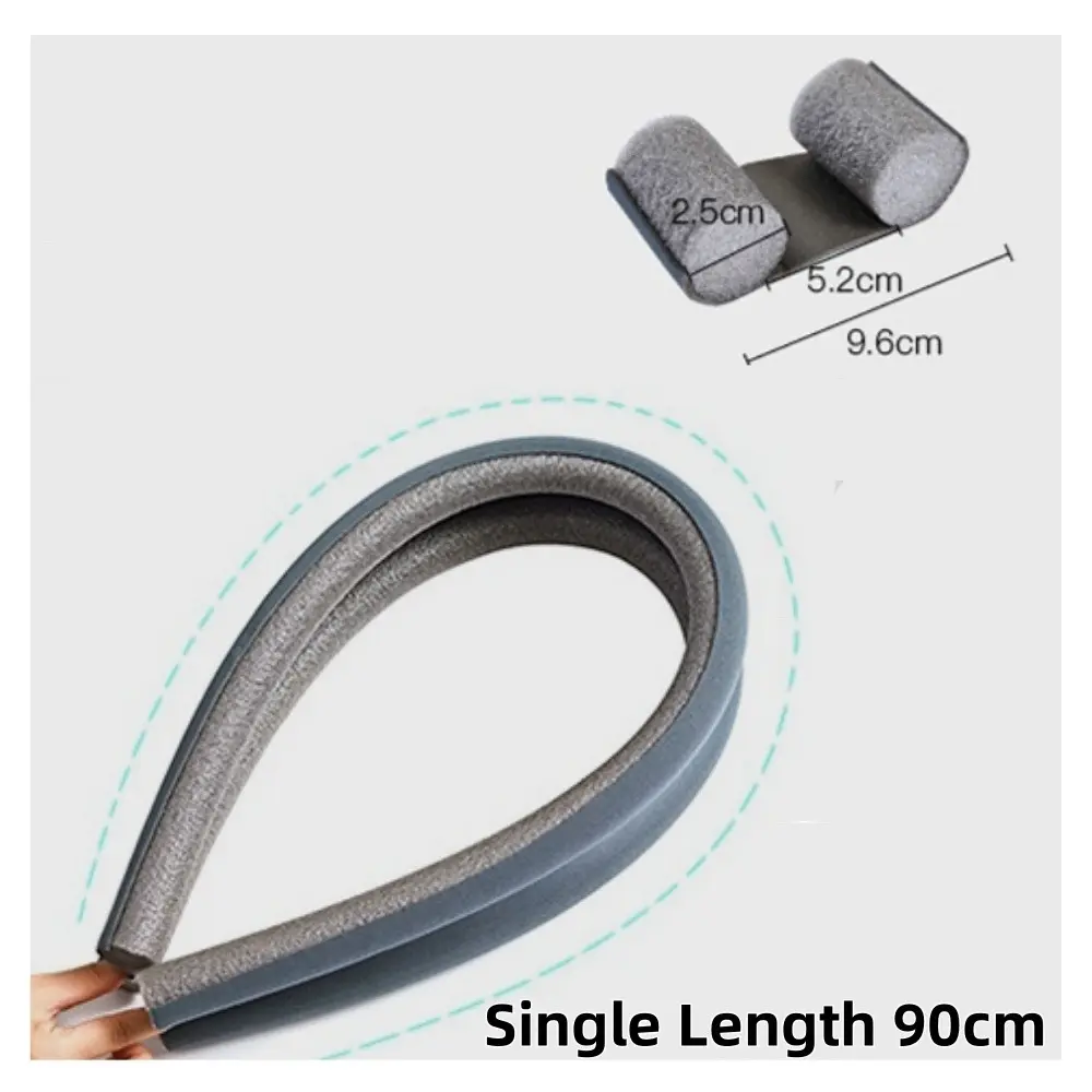93cm Door Bottom Gap Sealing Strip Windproof Insect Proof Soundproof Noise Reducing Windproof Washable Foam Cotton Sealing Strip