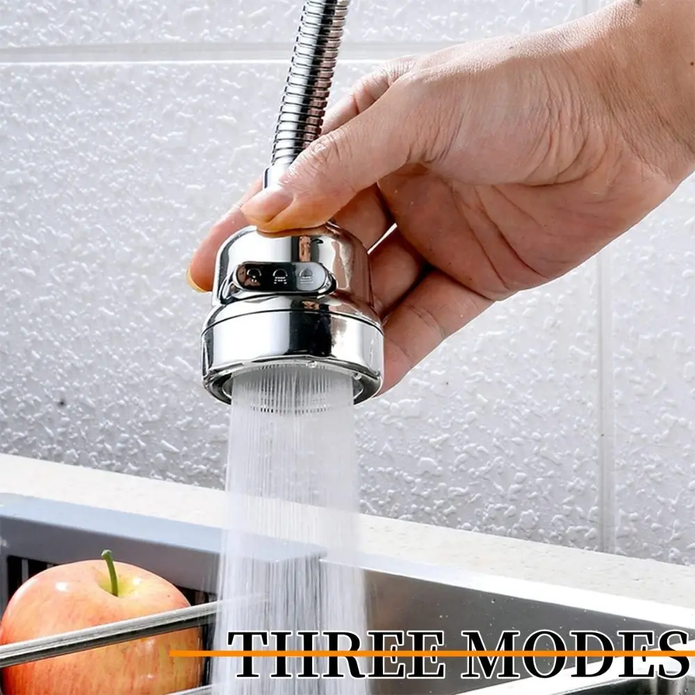1PCS Kitchen Universal Faucet Booster Aerator 2/3 Mode 360 Degree Electroplating Extender Bathroom Kitchen Water-saving Faucet