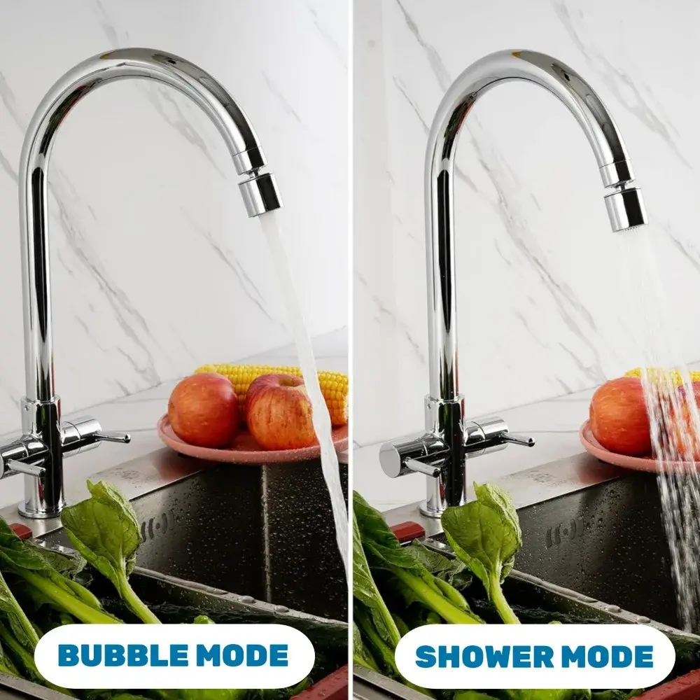 Dual Mode Faucet Aerator 360 Degree Rotating Faucet Filter Nozzle Diffuser Adjustable Sink Faucet Aerator Kitchen Accessories
