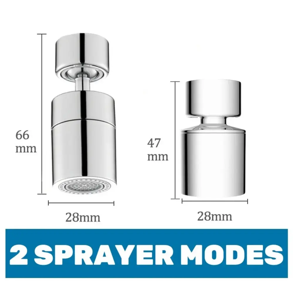 Dual Mode Faucet Aerator 360 Degree Rotating Faucet Filter Nozzle Diffuser Adjustable Sink Faucet Aerator Kitchen Accessories