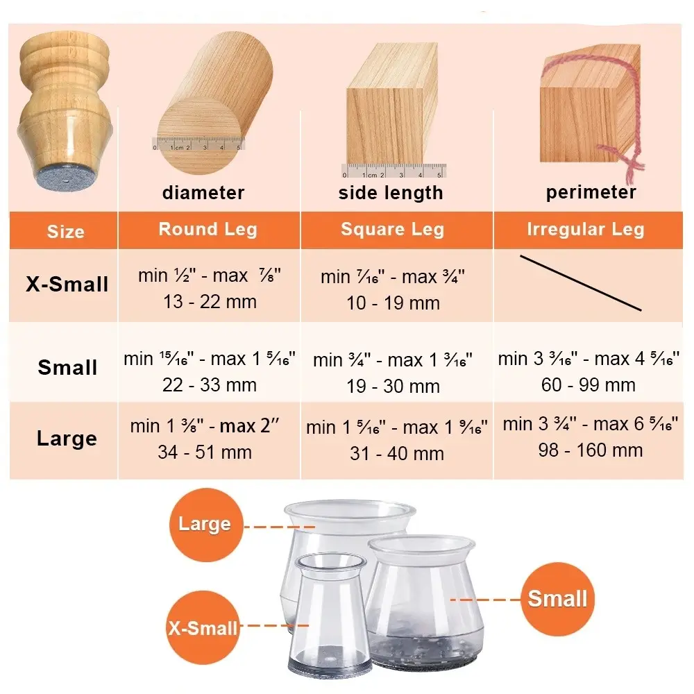 28PCS Table and Chair Foot Covers Silicone Silent Floor Protection Thickened Wear-resistant Elastic Table Chair Protection Cover