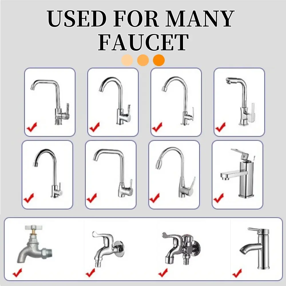 1PCS Kitchen Universal Faucet Booster Aerator 2/3 Mode 360 Degree Electroplating Extender Bathroom Kitchen Water-saving Faucet