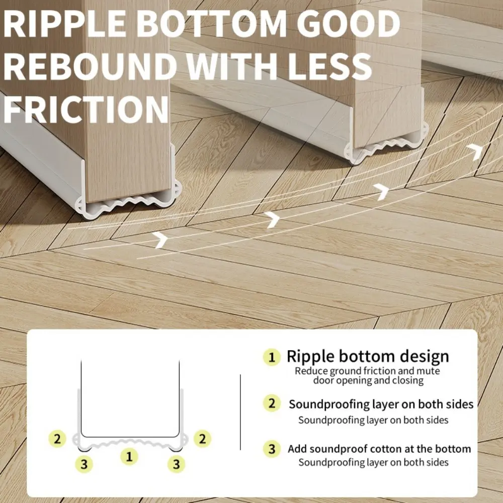 Door Sealing Strip Insect Proof Soundproof Filling Strip for Door Seams Windproof Door Stopper Strip At The Bottom of The Door