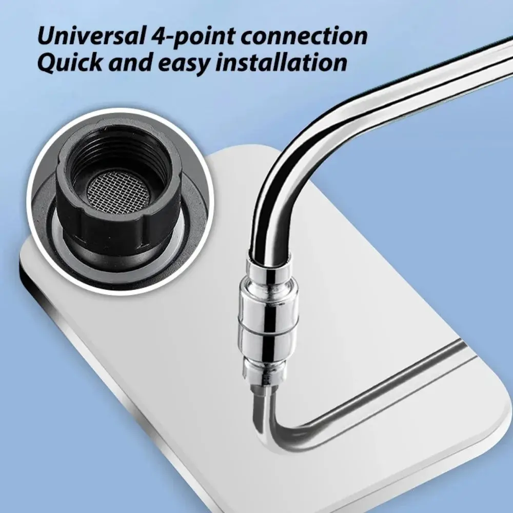 Boosting Shower Nozzle 12 Inch Large Panel Bathroom Shower 360 ° Rotation High Flow Water-saving Showerhead Shower Accessories