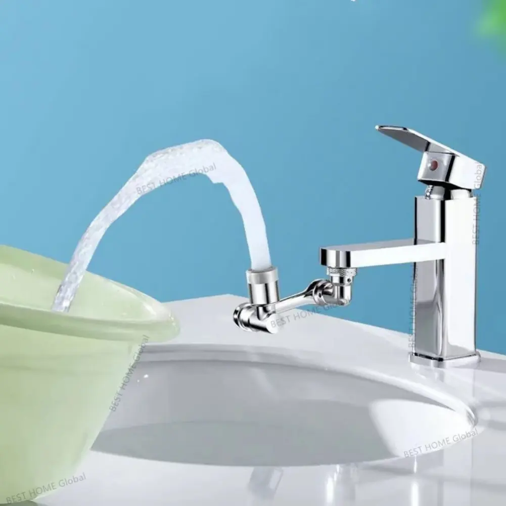 1080° Rotation Faucet Sprayer Head Adaptor 22/24mm Faucet Extender Aerator Splash Bubbler Nozzle Kitchen Tap Washbasin Robot Arm