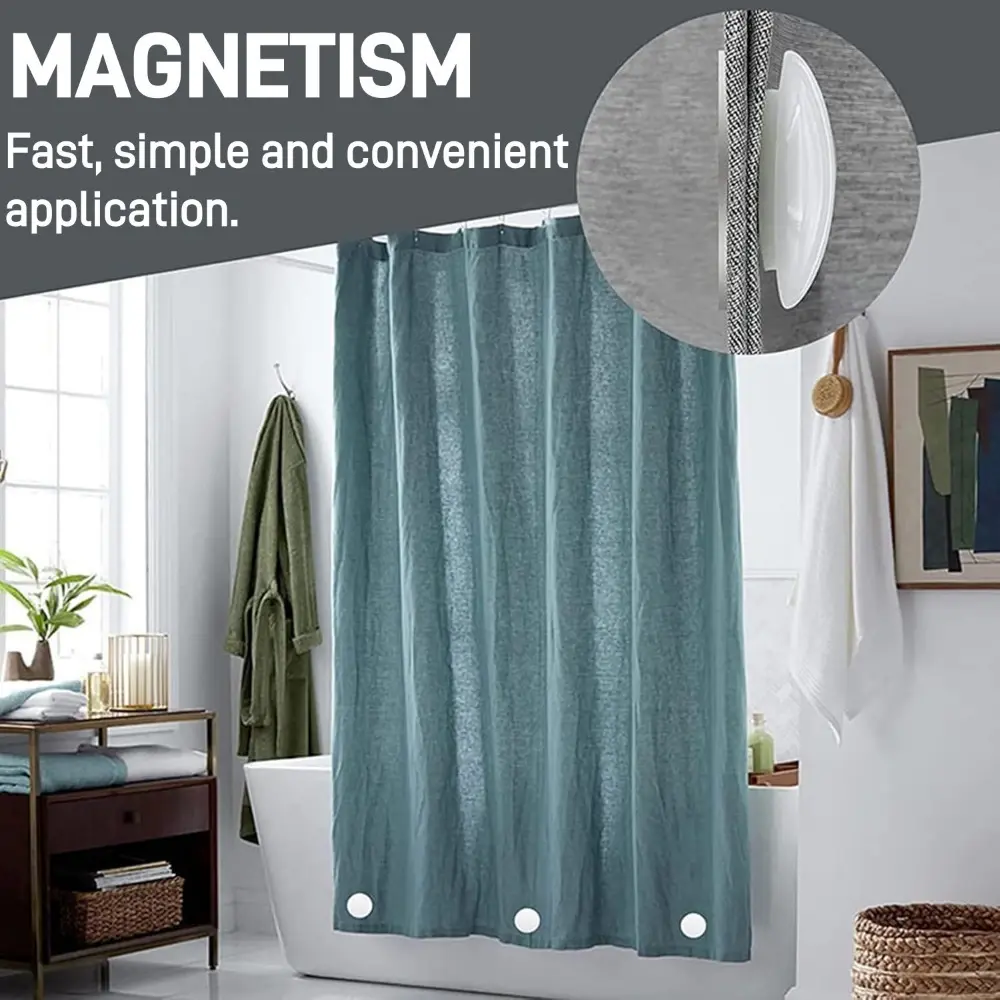 4-24Pairs Magnetic Curtain Weights Waterproof Reusable Curtain Tablecloth Strong Magnets Heavy Duty Weights use to Hold Curtain