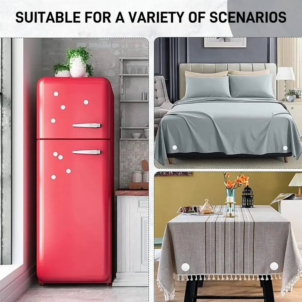4-24Pairs Magnetic Curtain Weights Waterproof Reusable Curtain Tablecloth Strong Magnets Heavy Duty Weights use to Hold Curtain