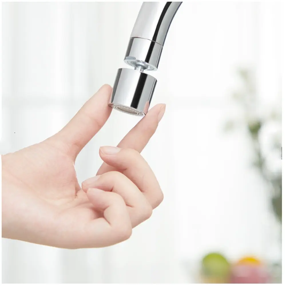 360°  Rotary Faucet Aerator 2 Mode Nozzle Bubbler Mixer Kitchen Sink Pressurized Splashback Bathroom Wash Basin Water Filter