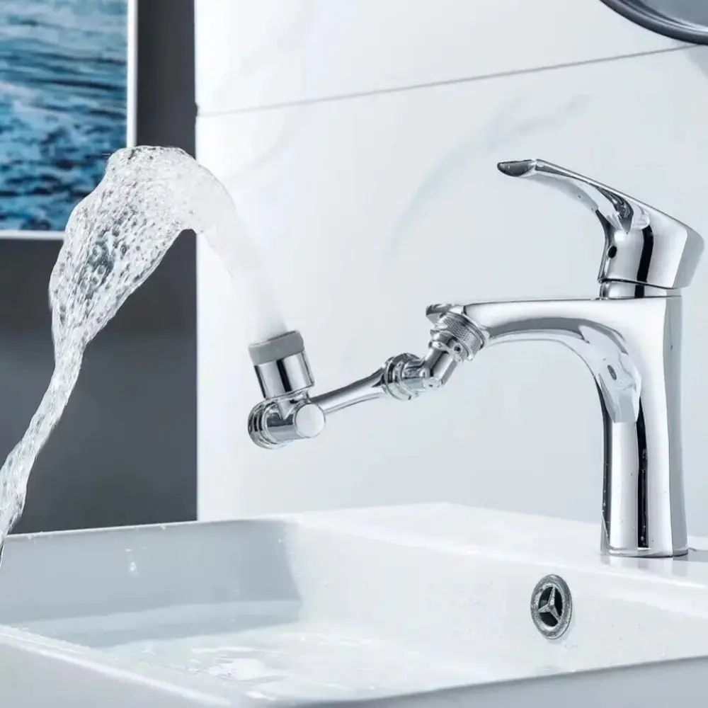 1080° Rotating Splash Filter Metal Faucet Extender Dual Mode Kitchen Faucet Bubbler Splash Nozzle Robotic Arm Kitchen accessory