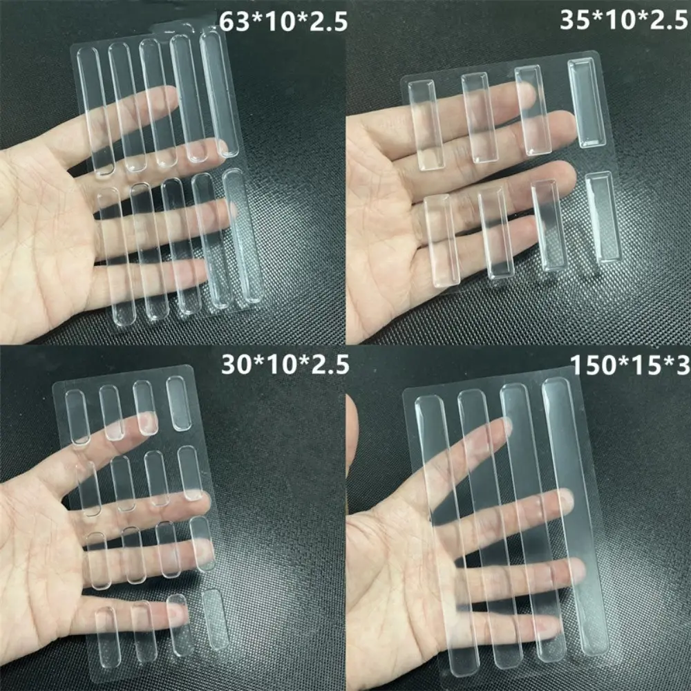 Silicone Self Adhesive Furniture Pads Crib Bumper Pads  Refrigerator Anti-collision Strip Wall Protector Door Stopper Silencer
