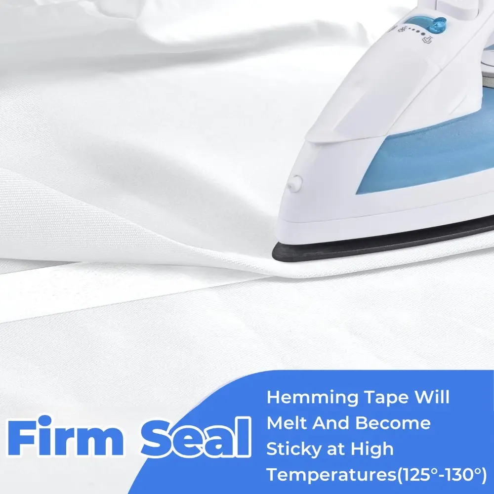 64M Self Adhesive Pants Hem Tape Iron DIY Jean Clothes Length Shorten for Hats Clothes Hot Melt Double-Sided Tape Sewing Tool