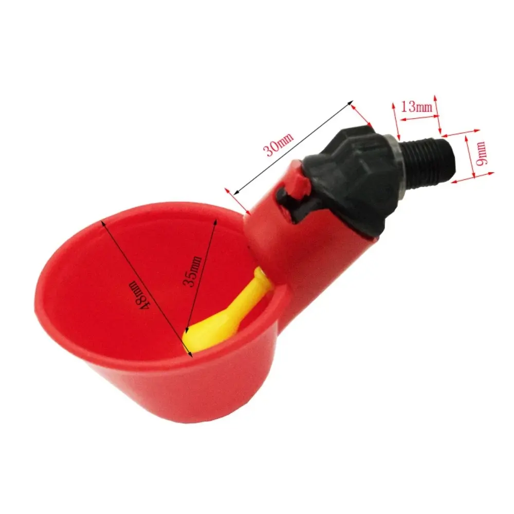 10/20/30pcs Chicken Water Dispenser Leak Proof Automatic Drinking Water Feeding Bowl for Chickens Quails Birds Breeding Supplies