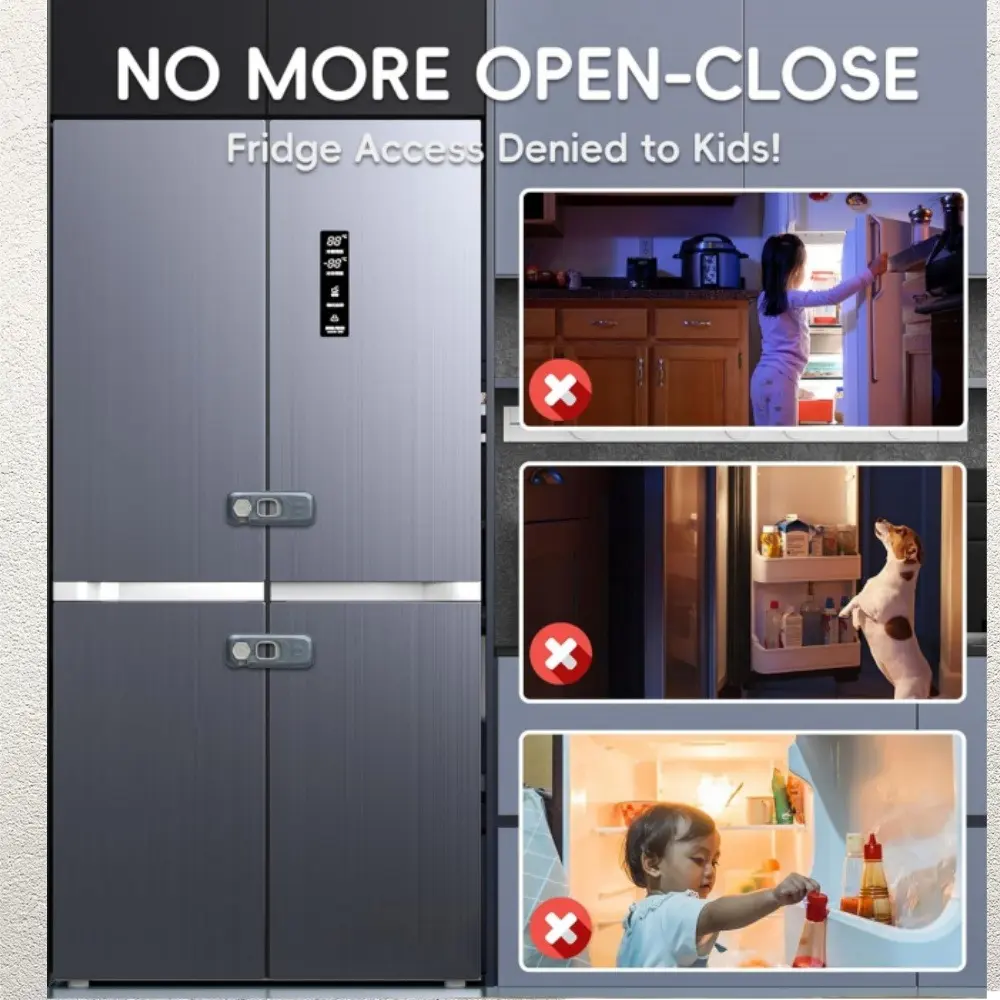 1-5PCS Baby Safety Lock Household Refrigerator Drawer Cabinet Safety Buckle Multifunctional Baby Anti Pinch Safety Protector