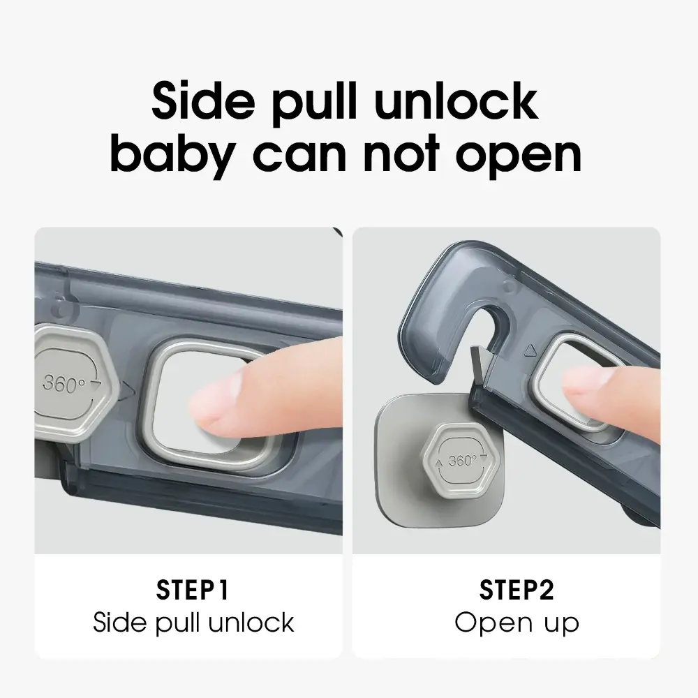 1-5PCS Baby Safety Lock Household Refrigerator Drawer Cabinet Safety Buckle Multifunctional Baby Anti Pinch Safety Protector