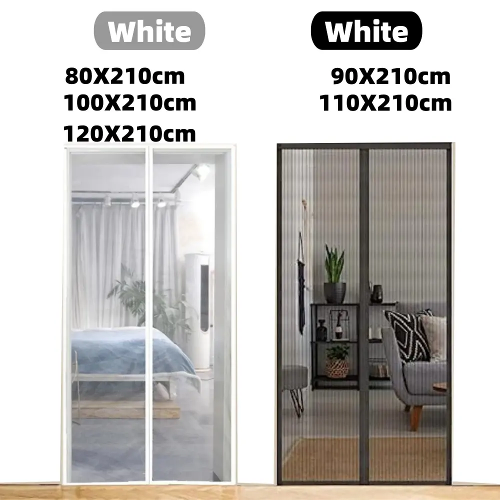 Automatic Closing Door Mesh Curtain Anti Mosquito Netting Door Screen Universal Magnetic Mesh Curtain Ventilation Dustproof Net