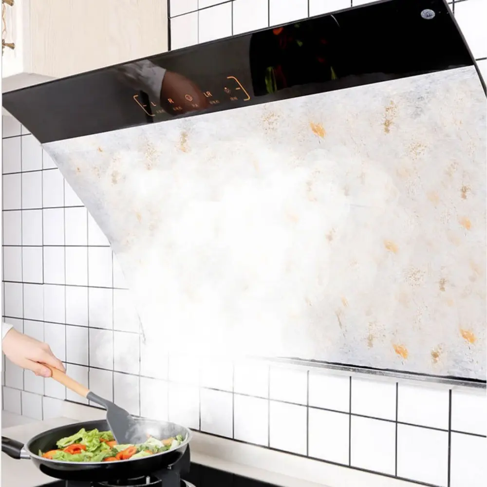 46cm*5/10M Range Hood Filter Paper Disposable Non-woven Fabric Range Hood Filter Paper Can Be Cut Oil Proof Kitchen Filter Paper