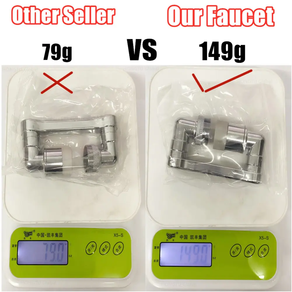 Metal Steel Faucet Extender Aerator Bubbler Nozzle Black 1080° Universal Rotation Water Faucet Sprayer Head for Kitchen Tap
