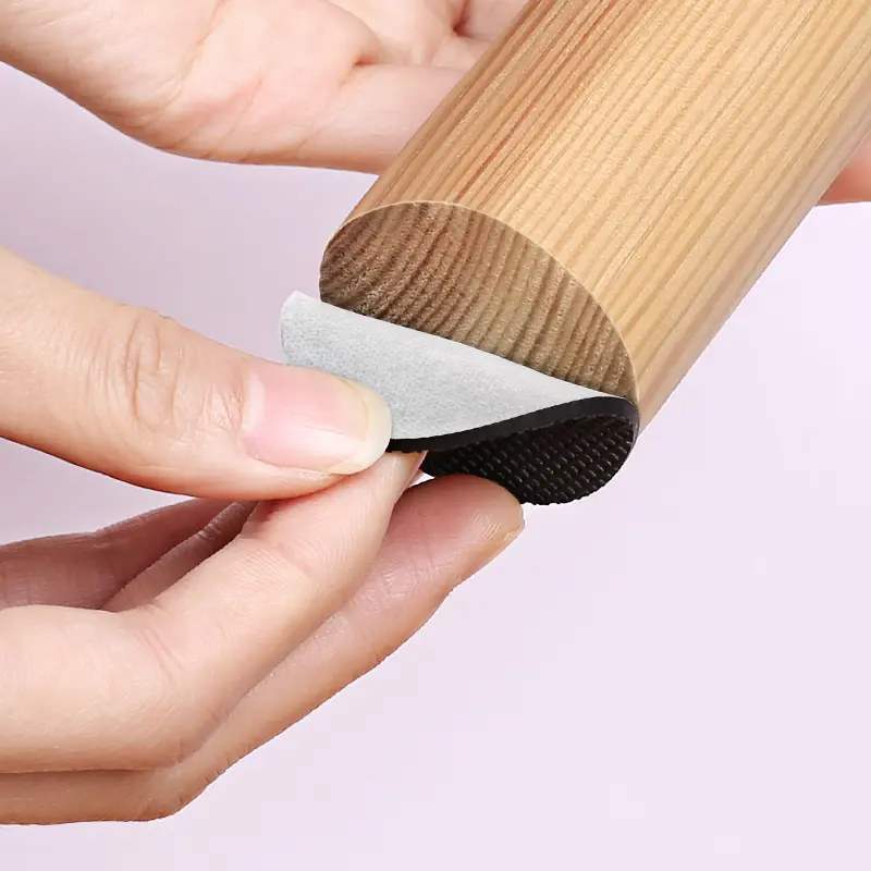 Silicone Furniture Foot Protector Pads Anti Scratch Floor Protectors Mat Table Chair Leg Feet Rug Cover Round Square Sticky Pad
