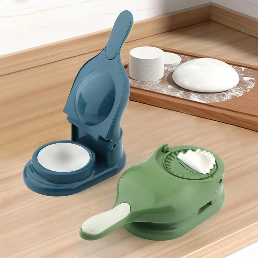 2 In1 Dumpling Maker DIY Kit Wrapper Presser Manual Labor-Saving Ravioli Empanadas Dough Skin Molder Machine Kitchen Gadgets