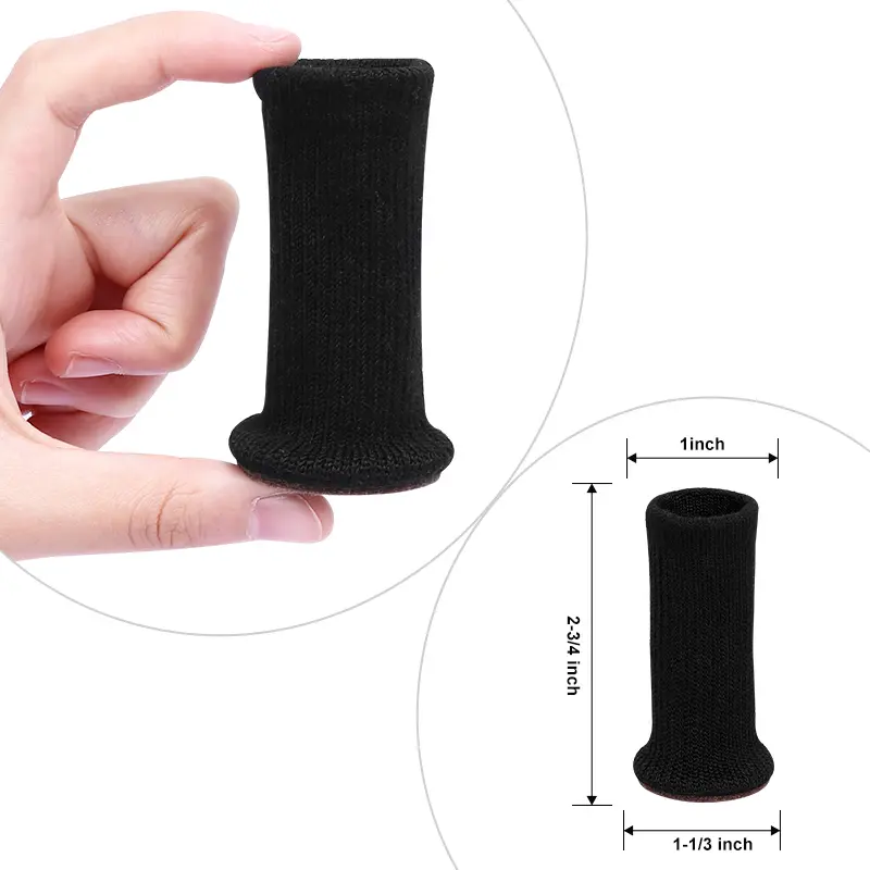 16PCS Chair Legs Socks Knitted Furniture Feet Floor Protectors Anti-Slip Pads Silent Thicken Table Chair Leg Socks Covers