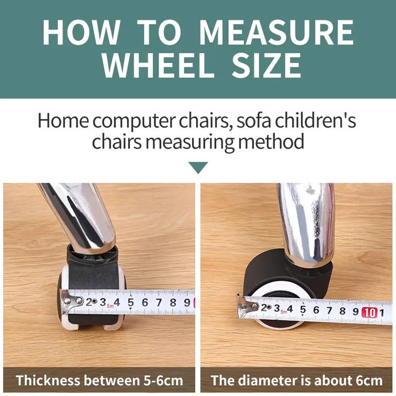 Felt Bottom Furniture Wheel Caster Cups Sofa Bed Office Chair Wheels Stopper Floor Protectors Covers Silicone Prevents Scratches