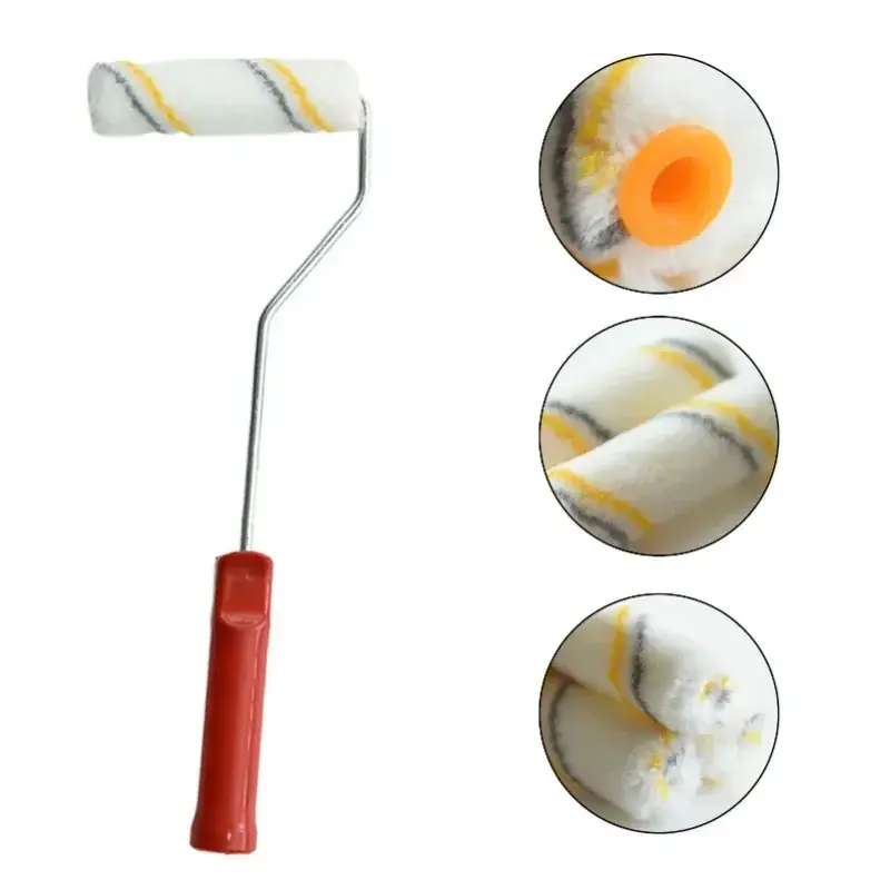 4Inch Clean Cut Proffesional Paint Roller Sleeves Replacement Paint Edger Brush Tool Multifunctional for Home Room Wall Ceiling