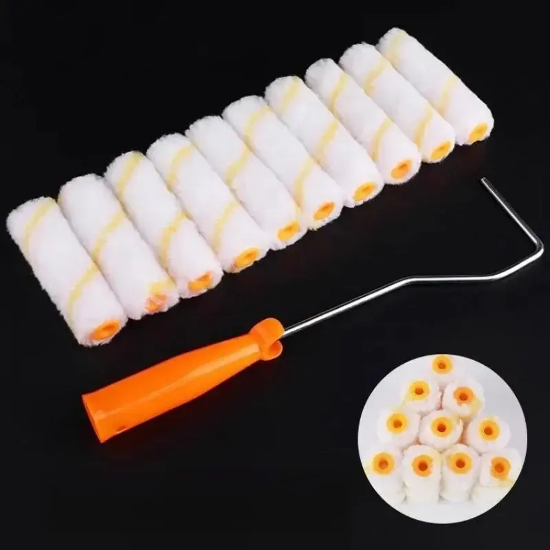 4Inch Clean Cut Proffesional Paint Roller Sleeves Replacement Paint Edger Brush Tool Multifunctional for Home Room Wall Ceiling