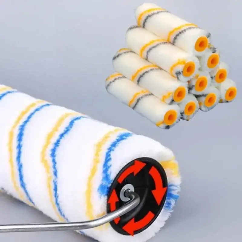 4Inch Clean Cut Proffesional Paint Roller Sleeves Replacement Paint Edger Brush Tool Multifunctional for Home Room Wall Ceiling
