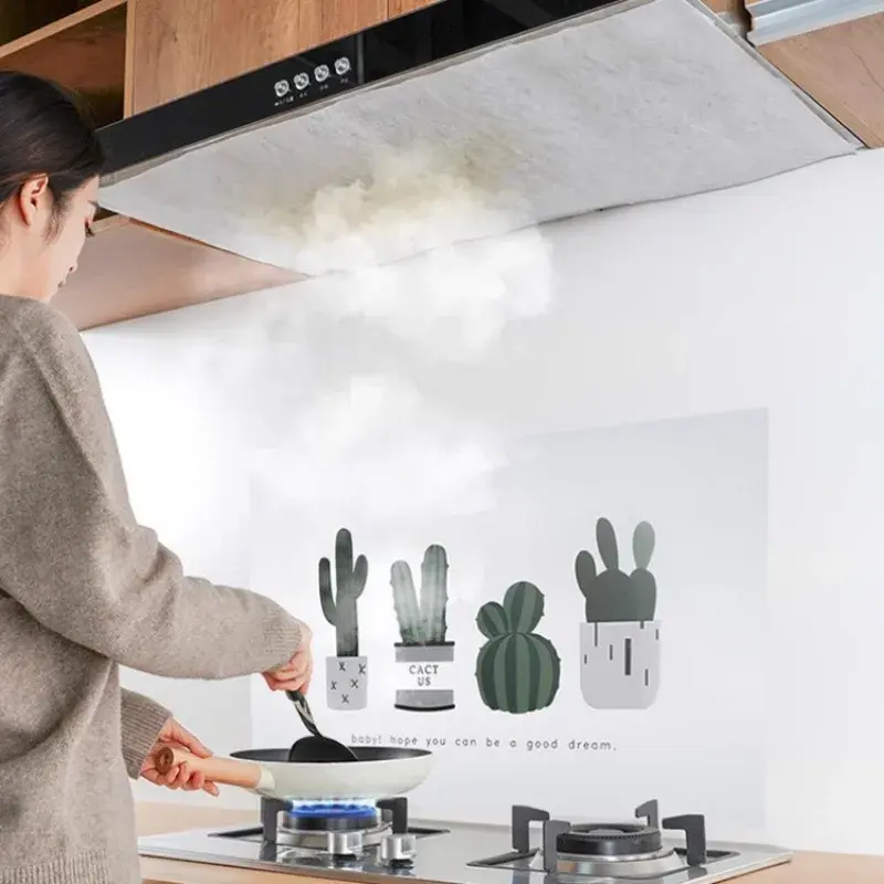 Range Hood Grease Filter OilProof Filter Proof Sticker Absorbing Paper Range Appliance Disposable Screen Film Cooking Bake Tool