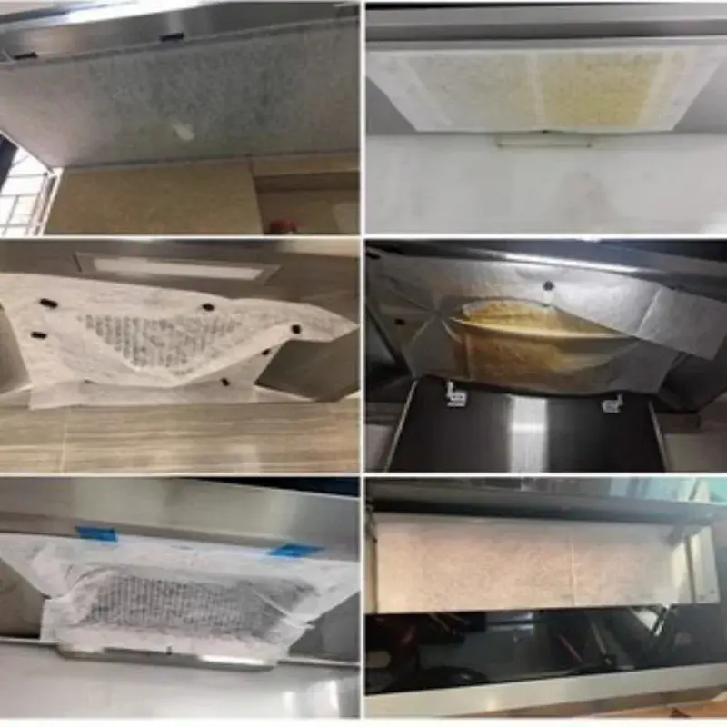 Range Hood Grease Filter OilProof Filter Proof Sticker Absorbing Paper Range Appliance Disposable Screen Film Cooking Bake Tool