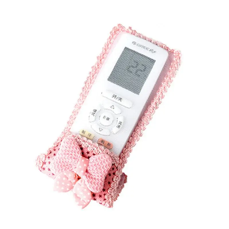 Remote control cover teddy bear fabric remote control protection  TV air conditioning remote control dust Storage Bag organizer