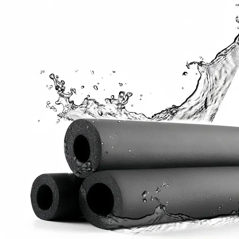 1.8M Sponge Rubber Pipe Black Waterproof Pipeline Holder Thermal Insulation Tubular Protective Sleeve Tube Protector