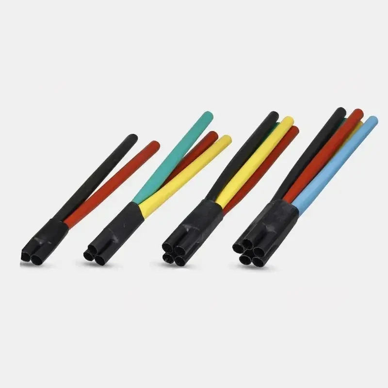New Waterproof Heat Shrinkable Sleeve Double Shrinkage Black Shrink Branch 2/3/4/5/Core Heat Shrinkable Cable Terminal With Glue