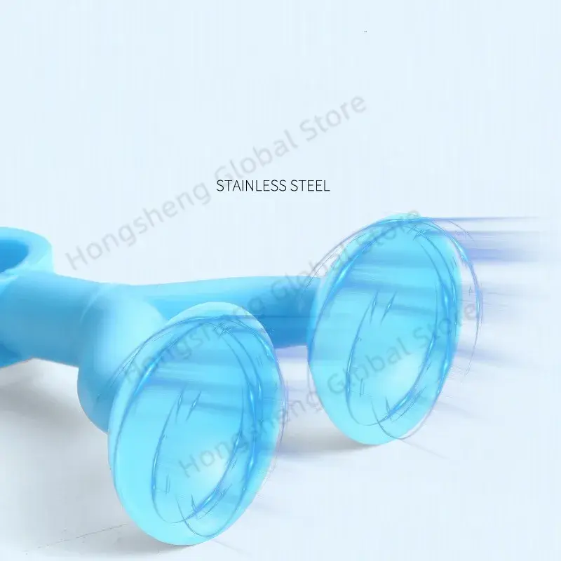 Strong double suction cup Door Stopper anti damage wall protector Punch-free Soft Silicone door handle bumper furniture Hardware