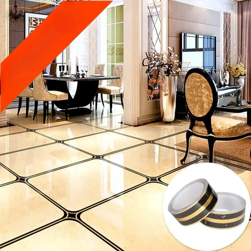 20PCS Ceramic tile beautiful seam stickers floor stickers self-adhesive lines diagonal stickers tiles decorative floor stickers