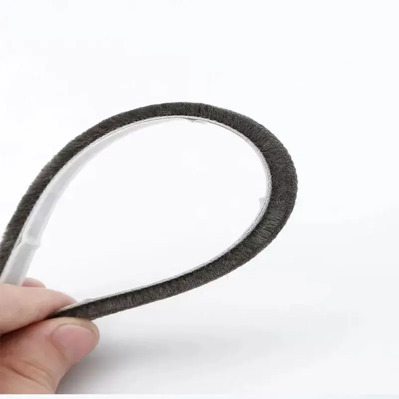 10M Brush Strip Self Adhesive Door Window Weather Stripping Sliding Door Anti Bug Seal Tape Sound Insulation Dust Sealing Strip