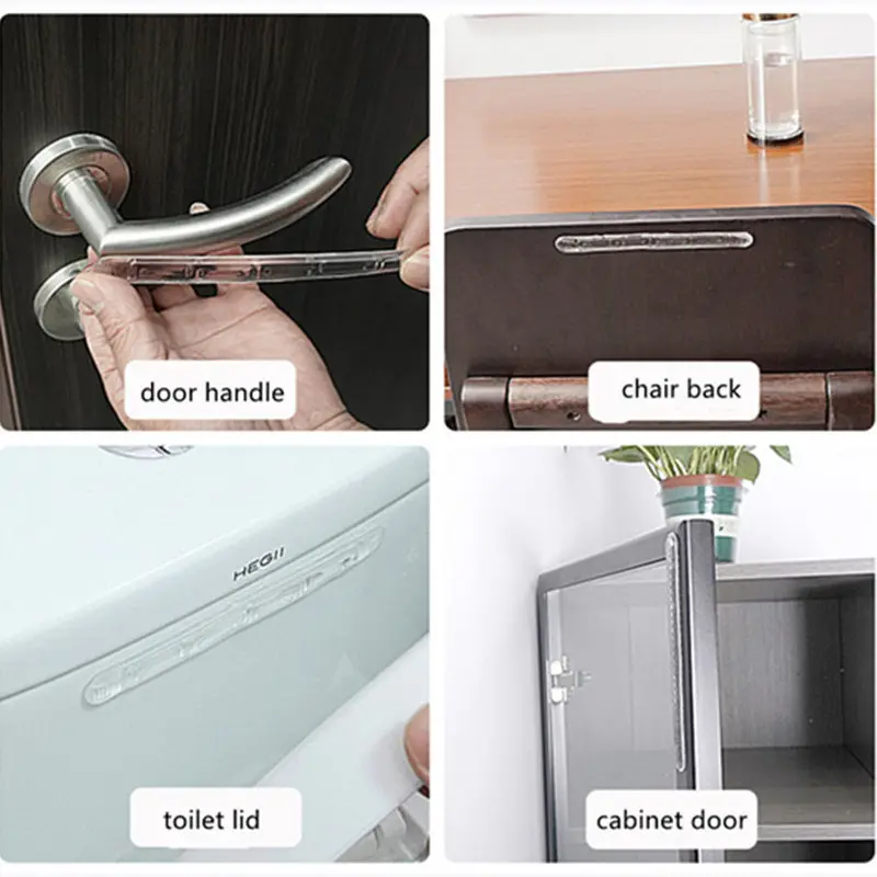 1 Sheet self adhesive Buffer Pads Silicone Door Stopper Cabinet Bumpers Wall Protector Furniture Refrigerator Anti-crash Pad