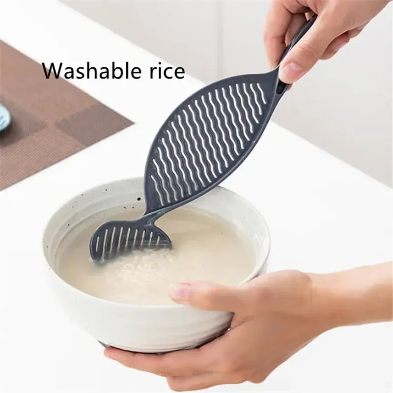 New Rice Washing Stick Tool Multi-Purpose Stirring Rice Washer With Strainer Creative Plastic Japanese Rice Cleaner Kitchen Tool