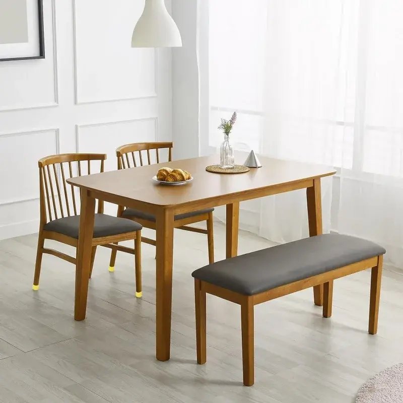 New 4pcs Yellow Square Tube And Round Tube Foot Pads/Pvc Soft Rubber Table And Chair Legs Anti Slip And Silent Protective Caps