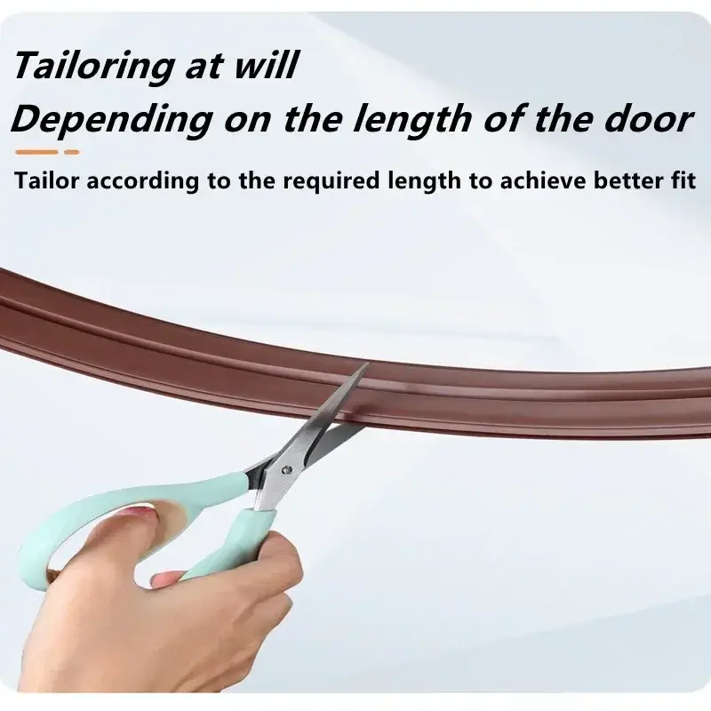 New Thicker Adjustable Door Bottom Seal Strip Weather Strip Under Door Draft Stopper Anti-Cold Gap Blocker Sealing Weather Strip