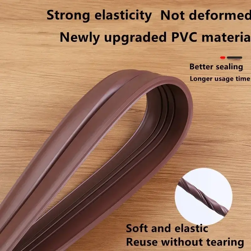 New Thicker Adjustable Door Bottom Seal Strip Weather Strip Under Door Draft Stopper Anti-Cold Gap Blocker Sealing Weather Strip