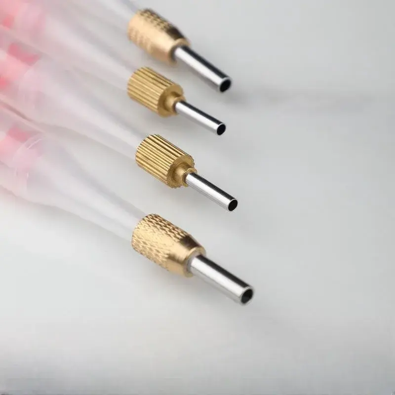 New 10pcs Beauty seam saving glue fixture, stainless steel nozzle locator, beauty seam agent construction glue application tool