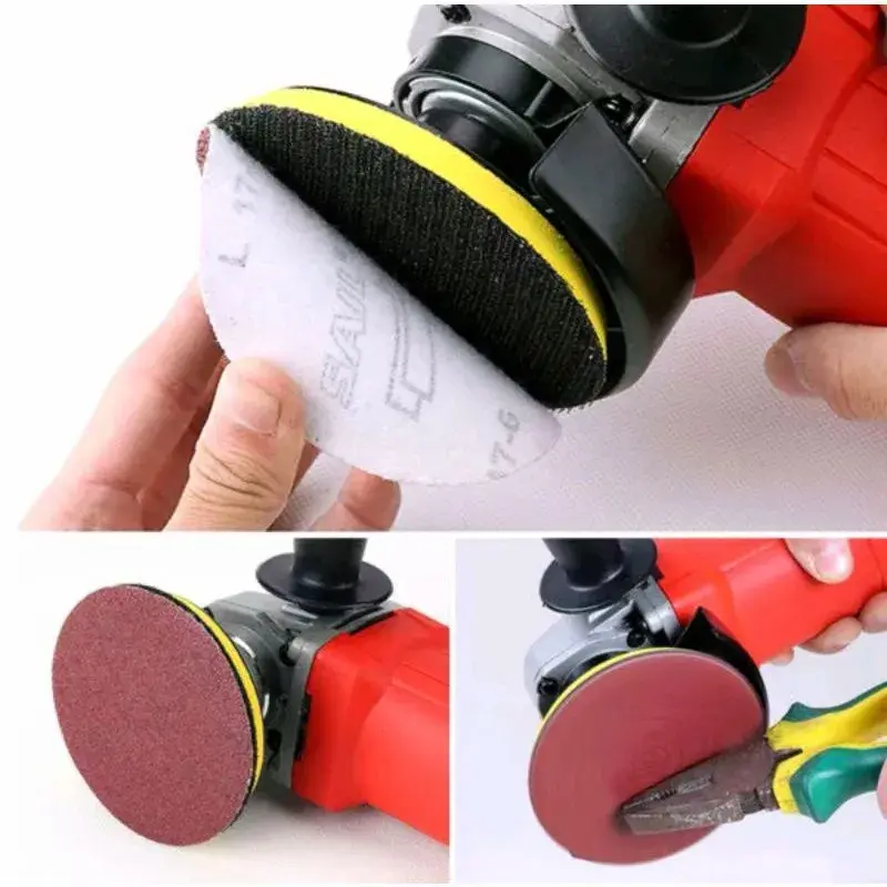 New 102 /52 pcs Special Sandpaper Disk For Round Polishing Red Brown Sandpapers Set1/2/3inchGrit Accessorie Abrasive Tools