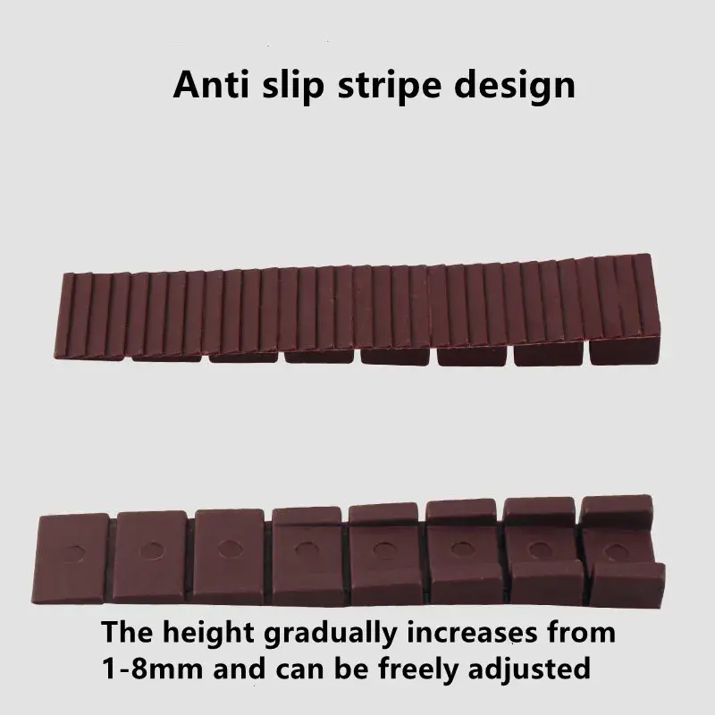 New 10Pcs Furniture Plastic Shims For Leveling Weight Capacity Composite Wedges Shims Levelers Furniture Leveling Shims
