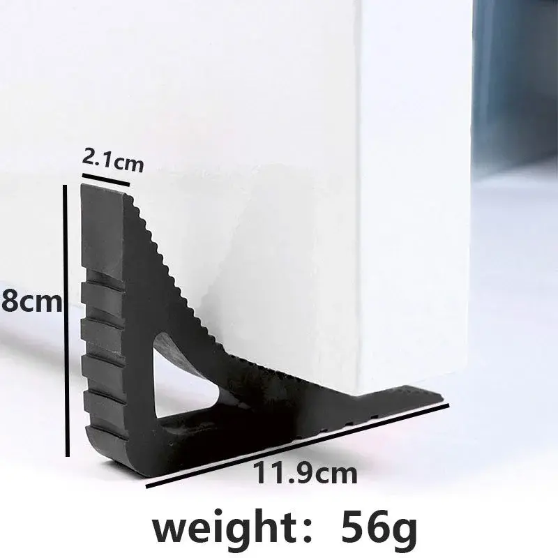 Creative Triangle Door Stopper Safety Rubber Block Wedge Doorstops Anti-collision Door Rear Stoppers Protection Window Limiter