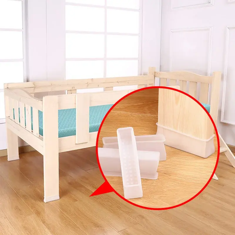 4pcs Silicone chair leg caps Anti slip Furniture Feet Cover Floor Protector Pad Wood Sofa Table Bed Mute Mat Bumper Damper