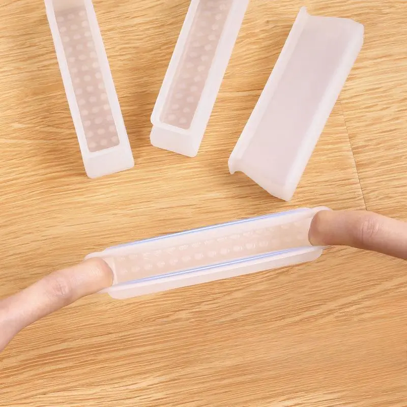 4pcs Silicone chair leg caps Anti slip Furniture Feet Cover Floor Protector Pad Wood Sofa Table Bed Mute Mat Bumper Damper