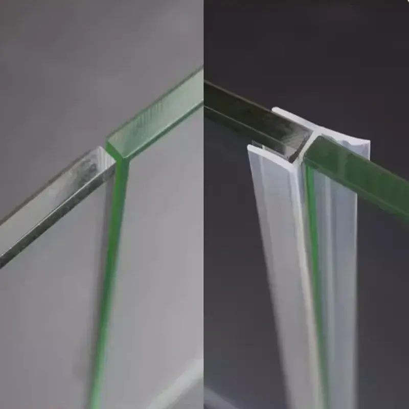 2Meter Widened F/h shape silicone rubber Frameless shower room door window glass seal strip weatherstrip for 6/8/10/12mm glass